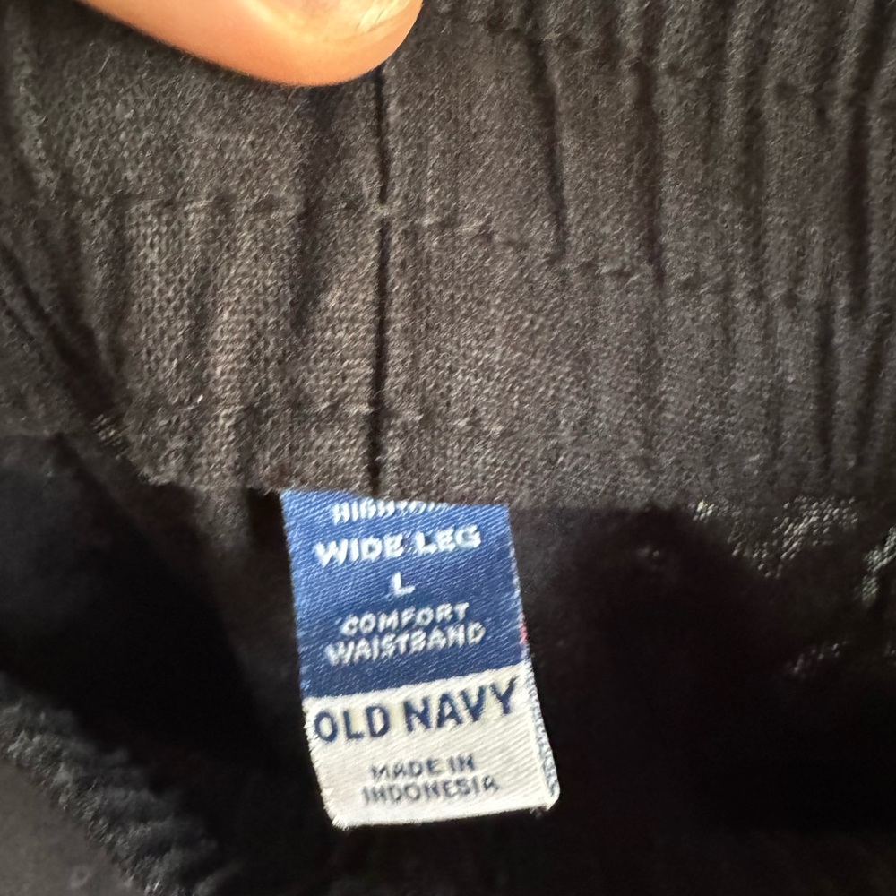 Old Navy Black Comfort Wide Leg Trousers